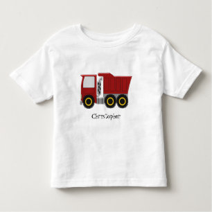 T-shirt Pour Les Tous Petits Camion rouge personnalisé