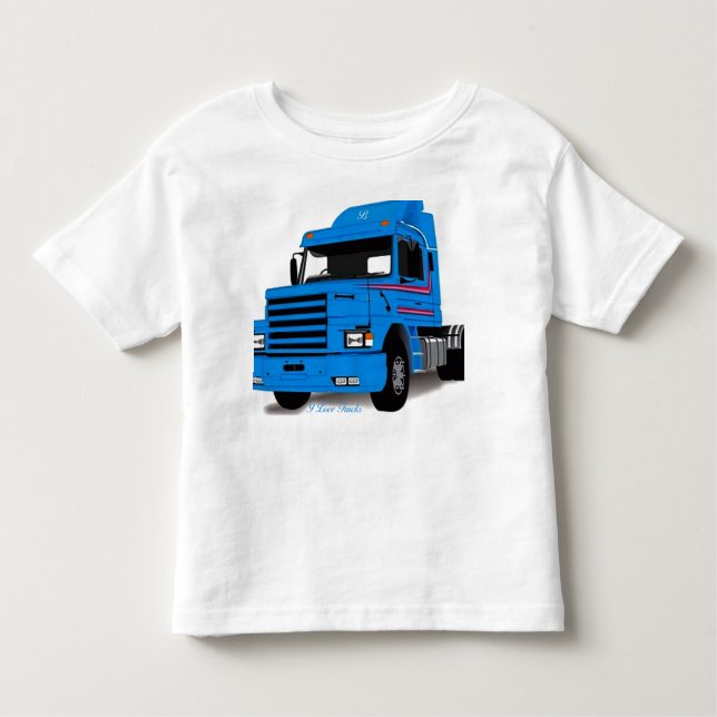 T-shirt Pour Les Tous Petits Camion Toddler T-Shir (Devant)