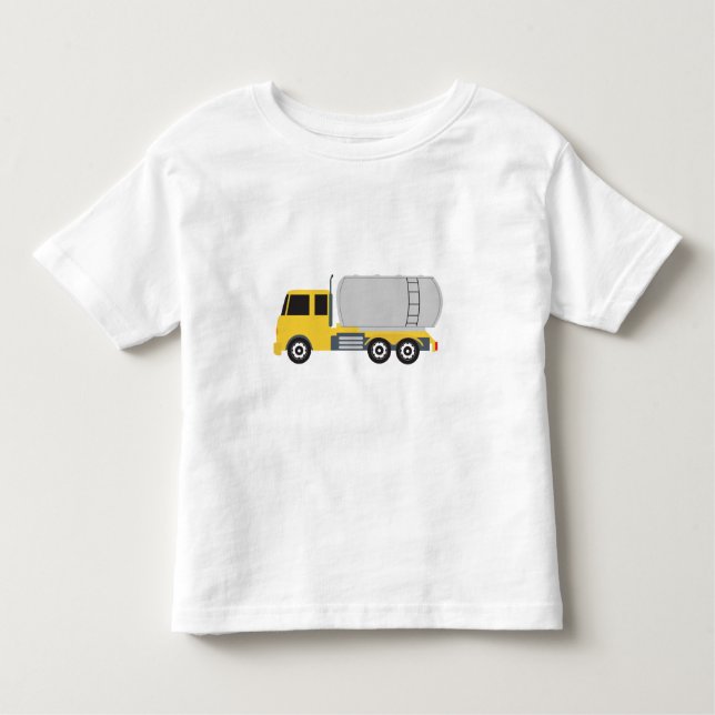 T-shirt Pour Les Tous Petits Camions-citernes de transport (Devant)