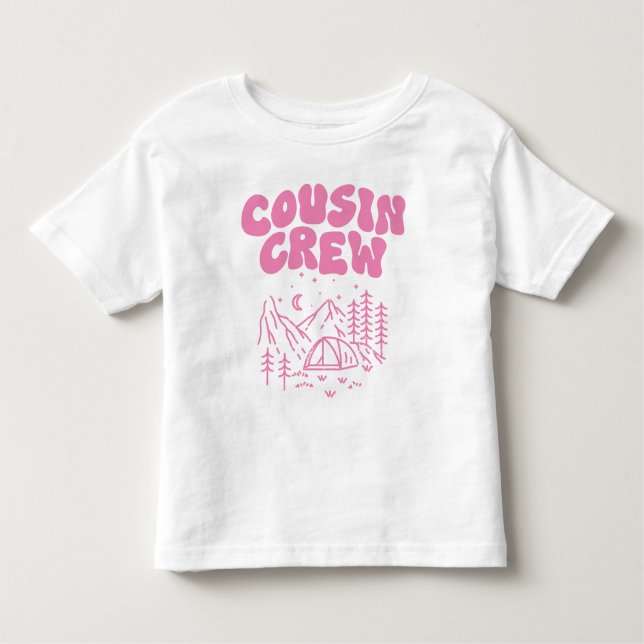 T-shirt Pour Les Tous Petits Camp d'été Cousin Équipage jumelé Réunion familial (Devant)