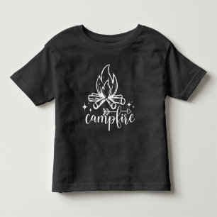 T-shirt Pour Les Tous Petits Camp Fire Baby, amant du camp, amour randonnée