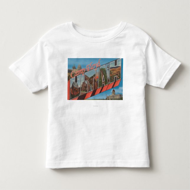 T-shirt Pour Les Tous Petits Camp Floyd, Utah - grandes scènes de lettre (Devant)
