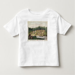 T-shirt Pour Les Tous Petits Campement indien sur l'île de Quadra