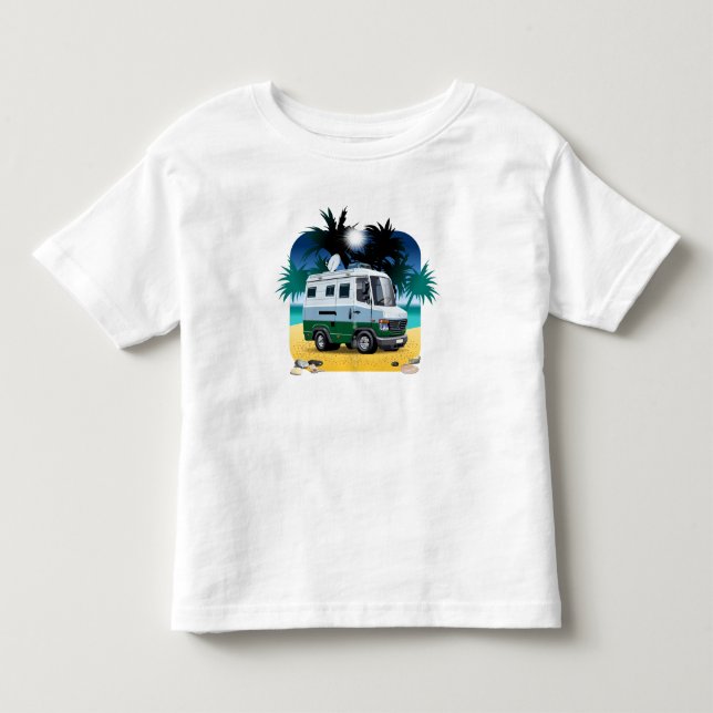 T-shirt Pour Les Tous Petits Camper de dessin (Devant)