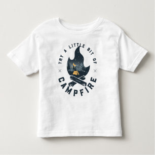 T-shirt Pour Les Tous Petits Camping cool Camper Feu de Campement Sous Les Mont