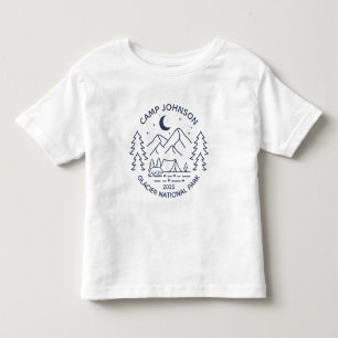 T-shirt Pour Les Tous Petits Camping de jumelage de groupes de famille personna