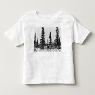 T-shirt Pour Les Tous Petits Camping de neige au nord du cercle arctique