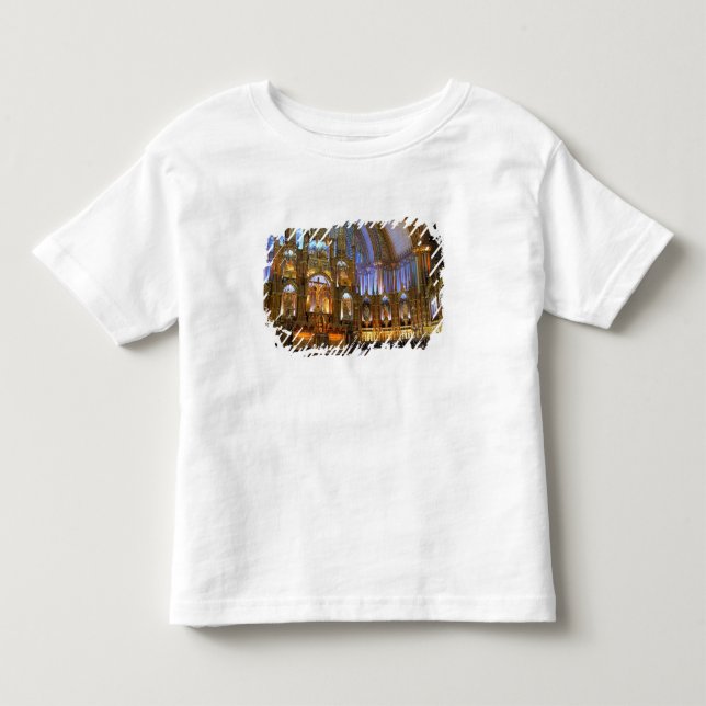T-shirt Pour Les Tous Petits Canada, Québec, Montréal. Intérieur de Notre-Dame (Devant)