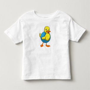 T-shirt Pour Les Tous Petits Canard à nager avec anneau de nage