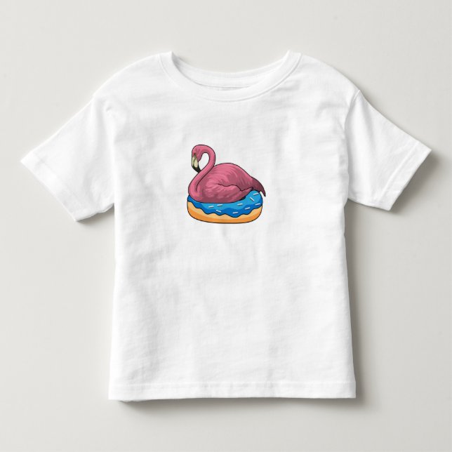 T-shirt Pour Les Tous Petits Canard avec Donut (Devant)