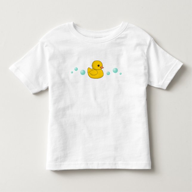 T-shirt Pour Les Tous Petits Canard en caoutchouc mou - Canard jaune - Canard k (Devant)