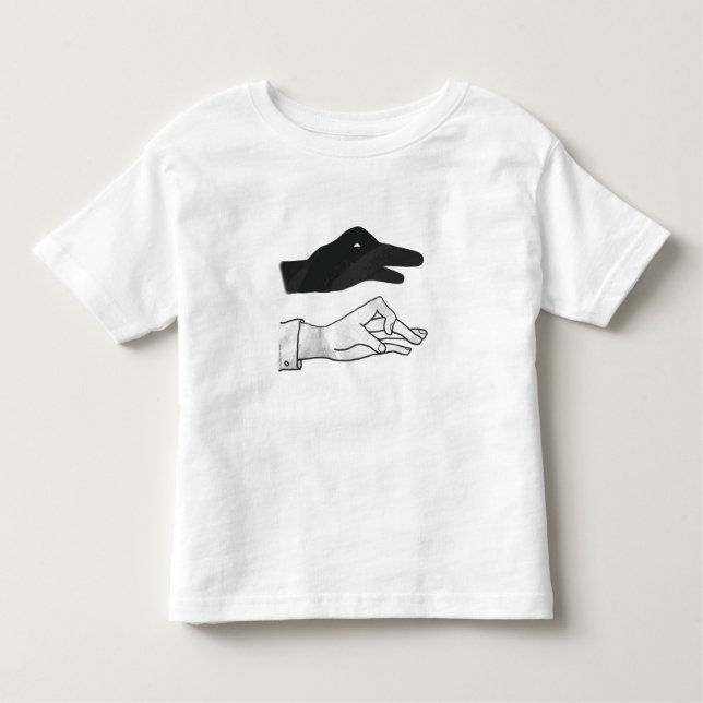 T-shirt Pour Les Tous Petits Canard Silhouette main (Devant)