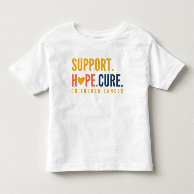 T-shirt Pour Les Tous Petits cancer de l'enfance soutien espoir guérison Toddle (Devant)