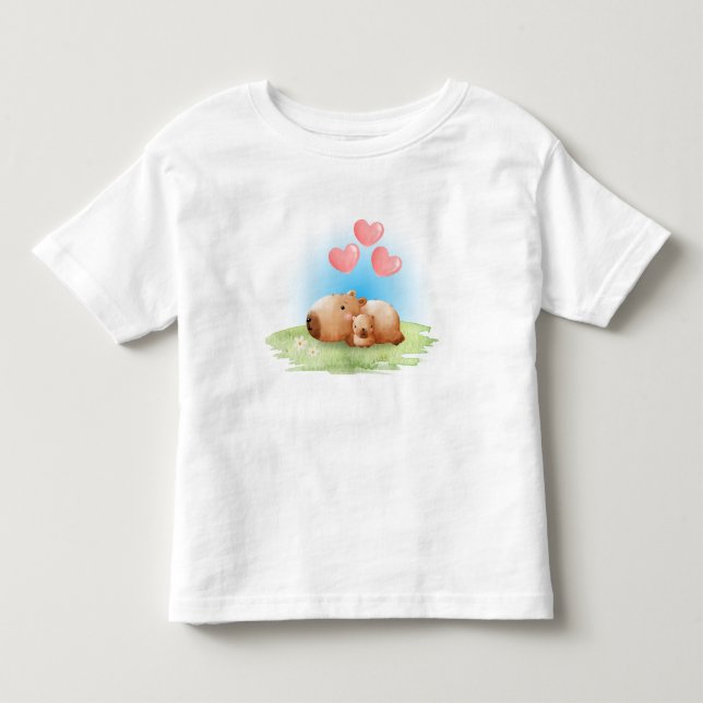 T-shirt Pour Les Tous Petits Capybara (Devant)