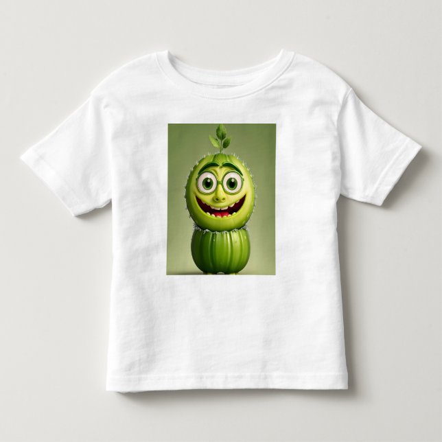 T-shirt Pour Les Tous Petits Caractère concombre drôle (Devant)