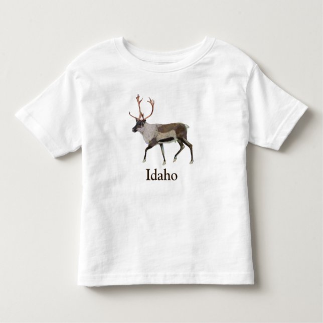 T-shirt Pour Les Tous Petits Caribou des bois (Devant)