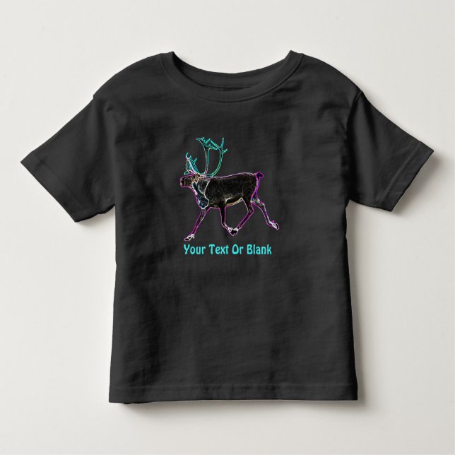 T-shirt Pour Les Tous Petits Caribou électrique (Devant)