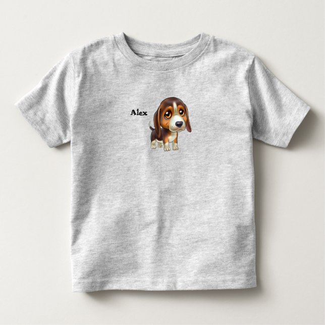 T-shirt Pour Les Tous Petits Caricature beagle (Devant)