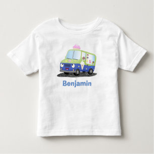 T-shirt Pour Les Tous Petits Caricature de camion de glace joli