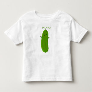 T-shirt Pour Les Tous Petits Caricature de cornichon joyeux