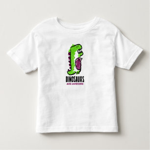 T-shirt Pour Les Tous Petits Caricature de Cute Dinosaur