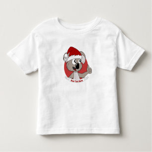 T-shirt Pour Les Tous Petits Caricature de koala de Noël