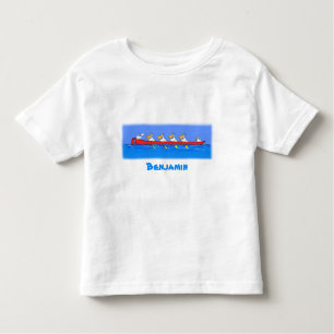 T-shirt Pour Les Tous Petits Caricature de l'équipe d'aviron pélican drôle