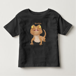 T-shirt Pour Les Tous Petits Caricature de lézard de dragon à barbe
