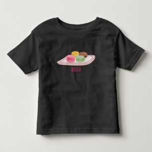 T-shirt Pour Les Tous Petits Caricature de Macaron