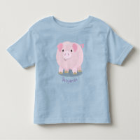 Caricature de porc mignon rose pot vendue