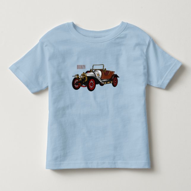 T-shirt Pour Les Tous Petits Caricature de voiture classique 1920 (Devant)