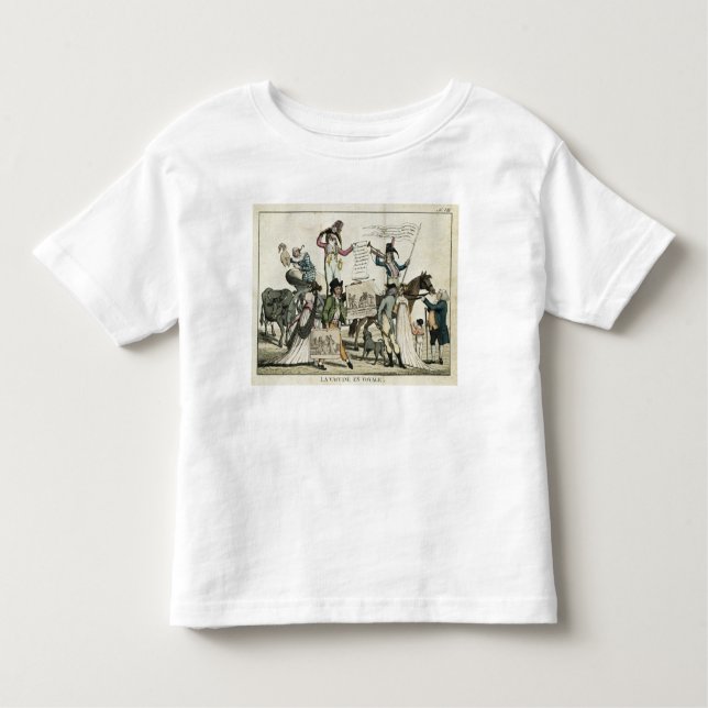 T-shirt Pour Les Tous Petits Caricature des charlatans offrant des vaccins (Devant)