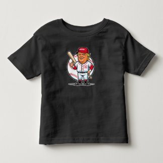 T-shirt Pour Les Tous Petits Caricature du baseball de Trump