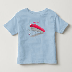 T-shirt Pour Les Tous Petits Caricature en agrafeuse rouge pâle