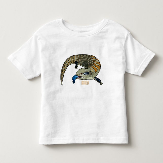 T-shirt Pour Les Tous Petits Caricature en bleu (Devant)