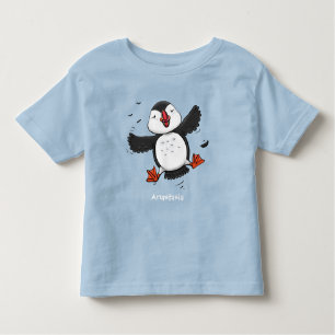 T-shirt Pour Les Tous Petits Caricature en bleu bouffin joyeux