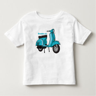 T-shirt Pour Les Tous Petits Caricature moto mopée mûre illustration