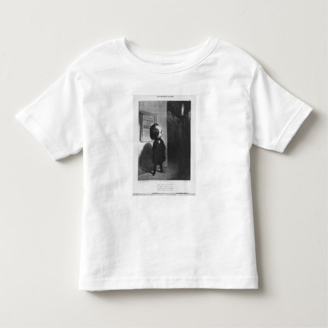 T-shirt Pour Les Tous Petits "Caricatures du jour", caricature de Victor Hugo (Devant)