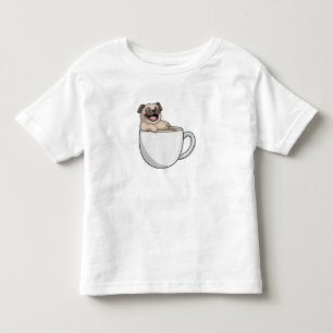 T-shirt Pour Les Tous Petits Carlin avec la coupe du café