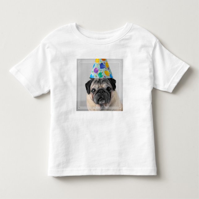 T-shirt Pour Les Tous Petits Carlin de fête (Devant)