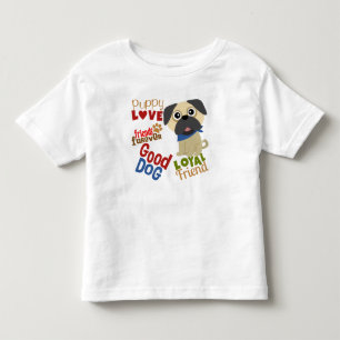 T-shirt Pour Les Tous Petits Carlin Dog meilleur ami
