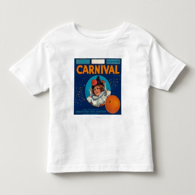 T-shirt Pour Les Tous Petits Carnaval LabelAnaheim orange, CA (Devant)