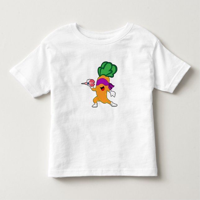 T-shirt Pour Les Tous Petits Carottes fléchettes (Devant)