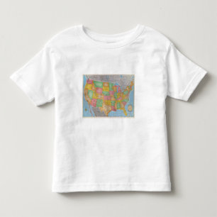 T-shirt Pour Les Tous Petits Carte 3 des Etats-Unis