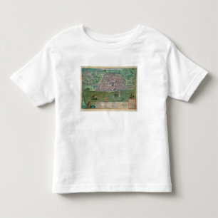T-shirt Pour Les Tous Petits Carte d'Alger, de "Civitates Orbis Terrarum" par