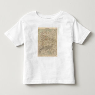 T-shirt Pour Les Tous Petits Carte d'atlas de l'Allemagne