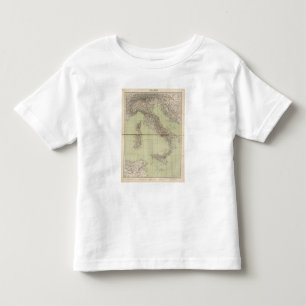 T-shirt Pour Les Tous Petits Carte d'atlas de l'Italie