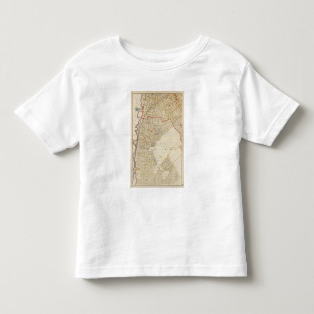 T-shirt Pour Les Tous Petits Carte d'atlas de Mt Vernon (Devant)