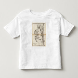 T-shirt Pour Les Tous Petits Carte d'atlas de plateau de St Pierre