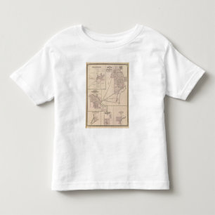T-shirt Pour Les Tous Petits Carte d'auburn, De Kalb Co